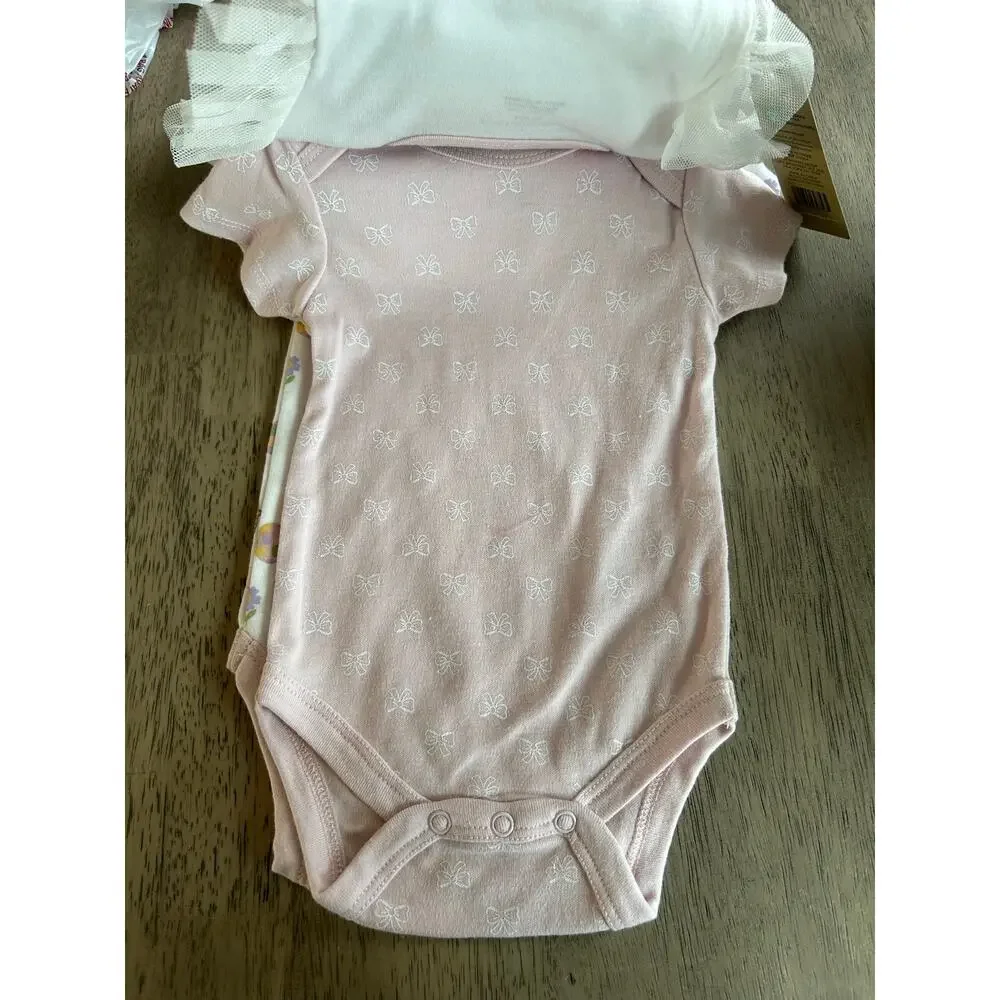 Chickpea Mama's Little Bunny Set of 3 Onesies - 6/9
